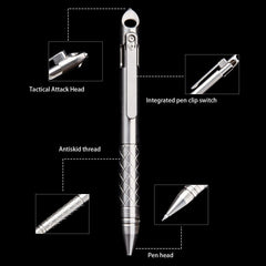 Titanium Alloy Ballpoint Pen Business Office Writing Signature Bolt Pen EDC Tool 07FC0E-D4 - KOEEK