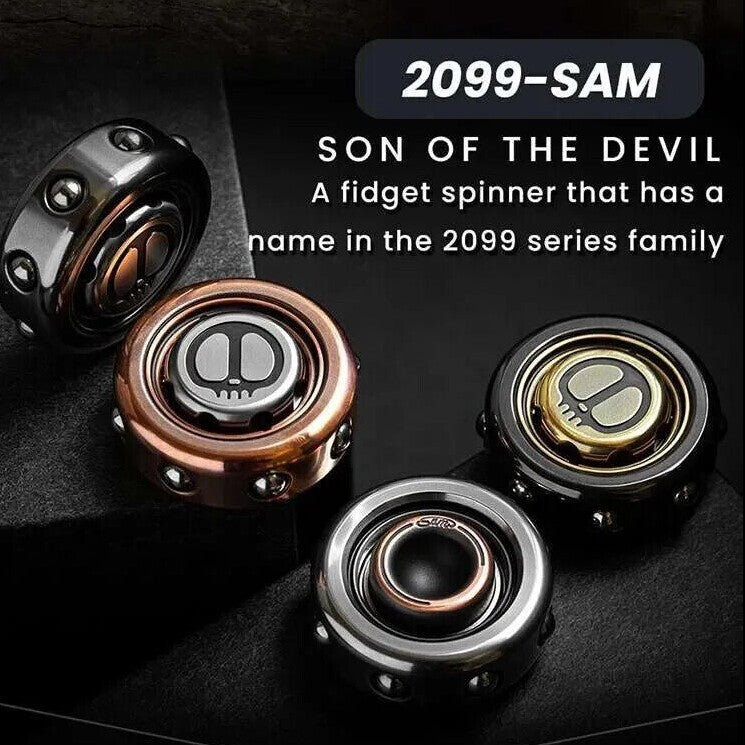 LAUTIE SAM Ring Metal Gyro Fidget Spinner Devil's Son EDC Finger Rotation Toys 07FC0E-D4 - KOEEK