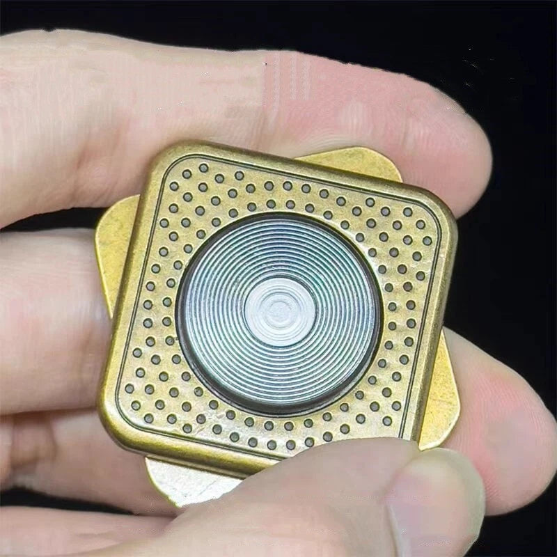 Gramophone Stress Reduction Fingertip Gyroscope Snap Coins EDC Stress Relief Toy 07FC0E-D4 - KOEEK