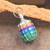 EDC Titanium Knife Lanyard Bead Parachute Cord Pendant with Clean Ear Wax Tool 07FC0E-D4 - KOEEK