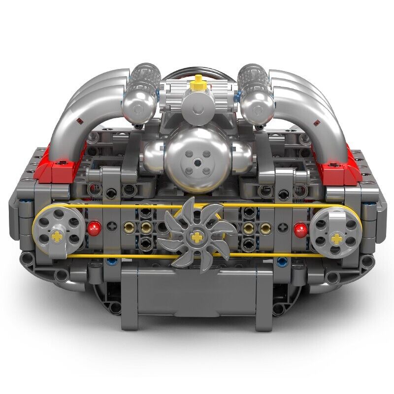 new Mould King 10193 Boxer Engine Motor Drive Turbocharger Building Block Toy MOC MOULD KING - KOEEK