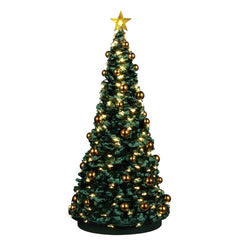 Lemax 2022 Jolly Christmas Tree General Product 24995 Gold Baubles Shining Light LEMAX - KOEEK
