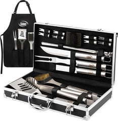 Grilling Accessories, Dad Gifts for Fathers Day Grilling Gifts, Heavy Stainless 07FC0E-D4 - KOEEK