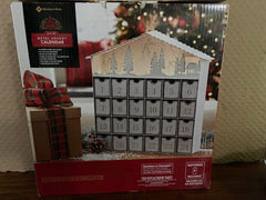 Advent Calendar 24 Doors Costco Metal w/ Lighted Christmas Scene NIB COSTCO - KOEEK