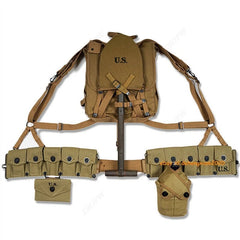 WW2 USMC Army M1 Tactical Equipment US Army Combat Training Gear Pouch Bag Set 07FC0E-D4 - KOEEK