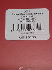 2023 Lenox Gemmed Annual Snowflake Ornament LENOX - KOEEK