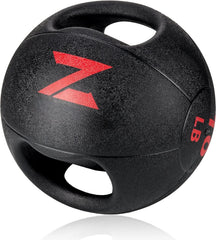 Dual Grip Exercise Ball|10 lb Exercise Ball|With Handle Exercise Ball| 07FC0E-D4 - KOEEK