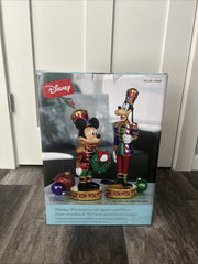 Disney Christmas Mickey Mouse & Goofy 18” NUTCRACKER SET Lights & Music Statues DISNEY - KOEEK