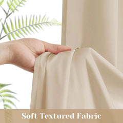 Low-transparency side window French curtains, 54 inches wide x 72 inches long. 07FC0E-D4 - KOEEK