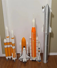 Saturn-5 Space Shuttle Starship SLS Block Spacecraft Model Painted Toys Gifts 07FC0E-D4 - KOEEK