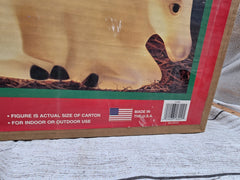 () Vtg General Foam Blow Mold Donkey Christmas Nativity Lighted USA SEALED GENERAL FOAM - KOEEK