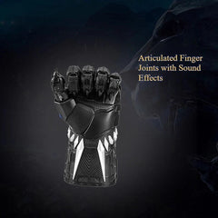 Black Panther Infinity Gauntlet Articulated Light-Up Sound Effects Cosplay Prop 07FC0E-D4 - KOEEK