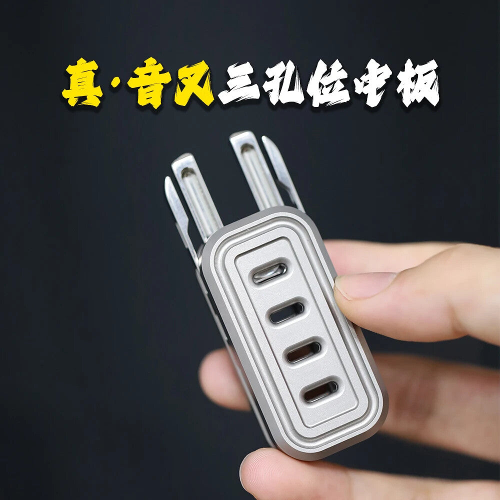 EDC Titanium Alloy Push Slider Mechanical Intensive Toy Decompression Tools Gift 07FC0E-D4 - KOEEK