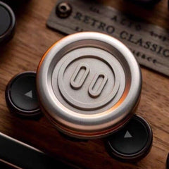 Haptic Coin Sided Ratchet Metal Magnetic PEI Push Slider EDC Fidget Spinning Toy 07FC0E-D4 - KOEEK