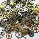 100g Clock Gears Clock Parts Gold Metal Gears Steampunk Gears Assorted Gears 07FC0E-D4 - KOEEK