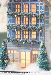 Anthropologie Light-Up Holiday Village Shelf Elf Woodworking Em Taylor Blue 2024 ANTHROPOLOGIE - KOEEK