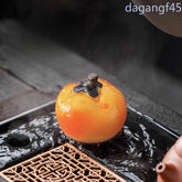 1Pc Exquisite Persimmon Tea Pet Creative Decoration Dedicated Tea Set Ornament 07FC0E-D4 - KOEEK