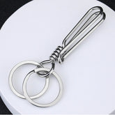 Brass / Steel Handmade Keychains Keyrings Bag Wallet Chain Belt Clip Key Holder 07FC0E-D4 - KOEEK