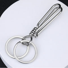 Brass / Steel Handmade Keychains Keyrings Bag Wallet Chain Belt Clip Key Holder 07FC0E-D4 - KOEEK