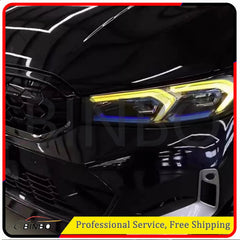 For BMW 3' G20 G21 G28 LCI 2023 2022 Lemon Yellow Angel Eyes light DRL Board 07FC0E-D4 - KOEEK