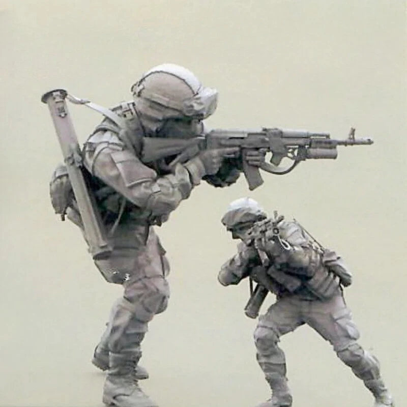 1/35 Resin Figure Model Kit Modern Infantry In Action Unassembled Unpainted 07FC0E-D4 - KOEEK