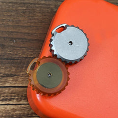 PEI Titanium Pocket Compass for Outdoor Camping Travel EDC Necklace Pendant DIY 07FC0E-D4 - KOEEK