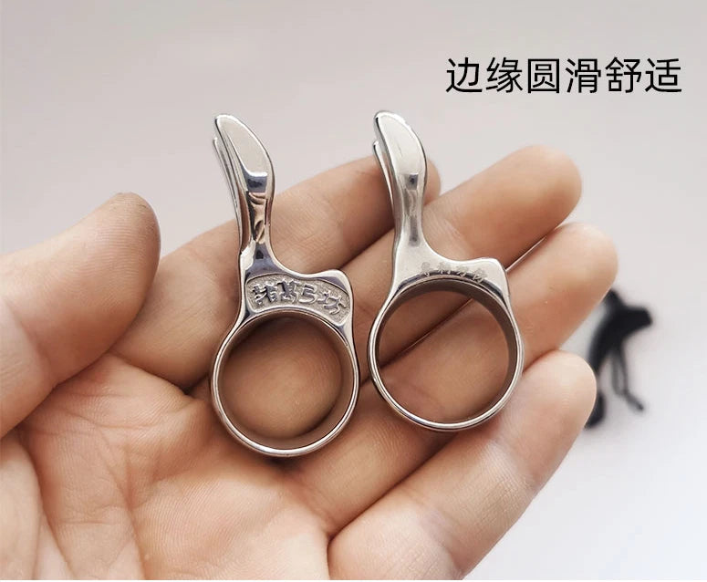 Slingshot Metal Fish Dart Releaser Fishing Ring Protection Shooting Accessories 07FC0E-D4 - KOEEK