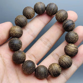 20mm Vietnam Nha Trang Huang Qi Nan Agarwood Bracelet Men Woman Buddha Beads 07FC0E-D4 - KOEEK