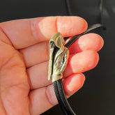 Brass Cape Shape Bola Bolo Tie Vintage Cowboy Waxed Rope Wedding Necklace Gifts 07FC0E-D4 - KOEEK
