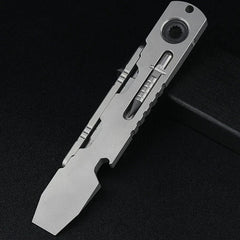 Hot Titanium Alloy Pocket Pry Bar Crowbar Opener Outdoor Camping Multi EDC Tools 07FC0E-D4 - KOEEK
