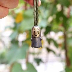Brass Lanyard Bead Knife Tool Paracord Beads Zipper Beads Faceless Man Gift 07FC0E-D4 - KOEEK