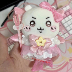 2Pcs Chiikawa Usagi Hachiware Super Magical Girl Plush Doll Keychain Gifts Toys 07FC0E-D4 - KOEEK