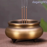4.5cm Brass Incense Burner Line Censer Make Offerings Buddha Aromatherapy 07FC0E-D4 - KOEEK