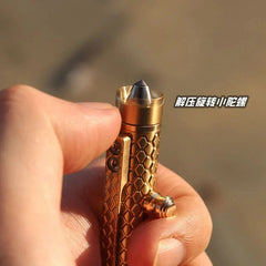 EDC Brass/Red Copper Titanium Clips Signature Pen Writing Portable outdoor Tools 07FC0E-D4 - KOEEK
