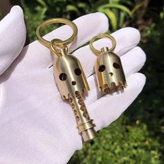 Brass Pendant Ghost Style Umbrella Rope Lanyard Knife Bead DIYAccessories EDC 07FC0E-D4 - KOEEK