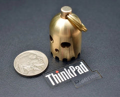 Brass Pendant Ghost Style Umbrella Rope Lanyard Knife Bead DIYAccessories EDC 07FC0E-D4 - KOEEK