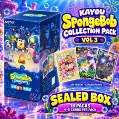 KAYOU SpongeBob SquarePants Collection Pack Vol 3 Sealed Box 18 Packs 90 Cards 07FC0E-D4 - KOEEK