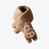 Authentic Warm Fluffy Holiday Series Labubu POP LAND Exclusive Plush Scarf 07FC0E-D4 - KOEEK