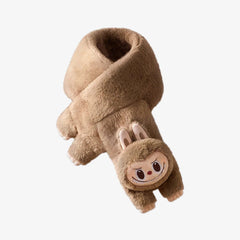 Authentic Warm Fluffy Holiday Series Labubu POP LAND Exclusive Plush Scarf 07FC0E-D4 - KOEEK