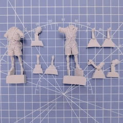 1/32 Resin Model Kit German Luftwafe Pilots 2 Figures Unassembled Unpainted 07FC0E-D4 - KOEEK