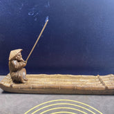20cm Vietnamese Agarwood Jiang Taigong Fishing Incense Holder Figurine 07FC0E-D4 - KOEEK
