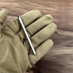 EDC 1PC Titanium Alloy Mini Ballpoint Pen Portable Keychain Outdoor Writing Pen 07FC0E-D4 - KOEEK