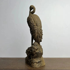 18cm Vietnamese Agarwood Carved Animal Figurine Wooden Home Decor Gift 07FC0E-D4 - KOEEK
