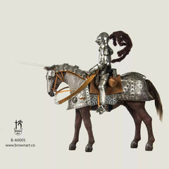 Brown Art Horse Armor Made for Duke of Saxony Collectible Prop In Stock BROWN_ART - KOEEK