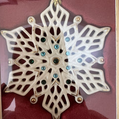 Lenox 2022 Annual Gemmed Snowflake Christmas Ornament LENOX - KOEEK