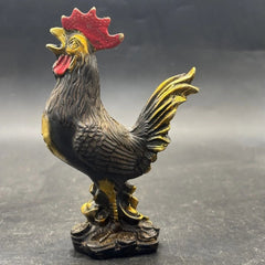 Bronze Rooster Money Ingot Rooster Home Zodiac Ornament 07FC0E-D4 - KOEEK