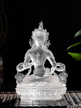 4.7" BLESSED CRYSTAL STATUE VAJRASATTVA LORD OF PURIFIED MIND COLLECT 07FC0E-D4 - KOEEK