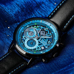 Anime Vsinger AI Luo Tianyi Cos Watch Six Needle Quartz Wrist Watch Xmas Gift 07FC0E-D4 - KOEEK