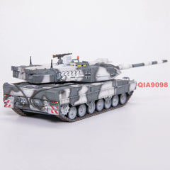 1:72 Scale German Leopard 2A7 Main Battle Tank Snow Camo Metal Plastic Model 07FC0E-D4 - KOEEK