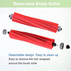 Compatible replacement parts, robot vacuum cleaner, includes 2 roller brushes 07FC0E-D4 - KOEEK